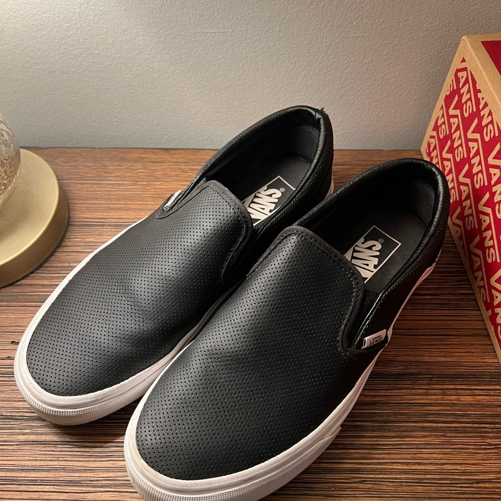 Vans Black Slip-On Shoes